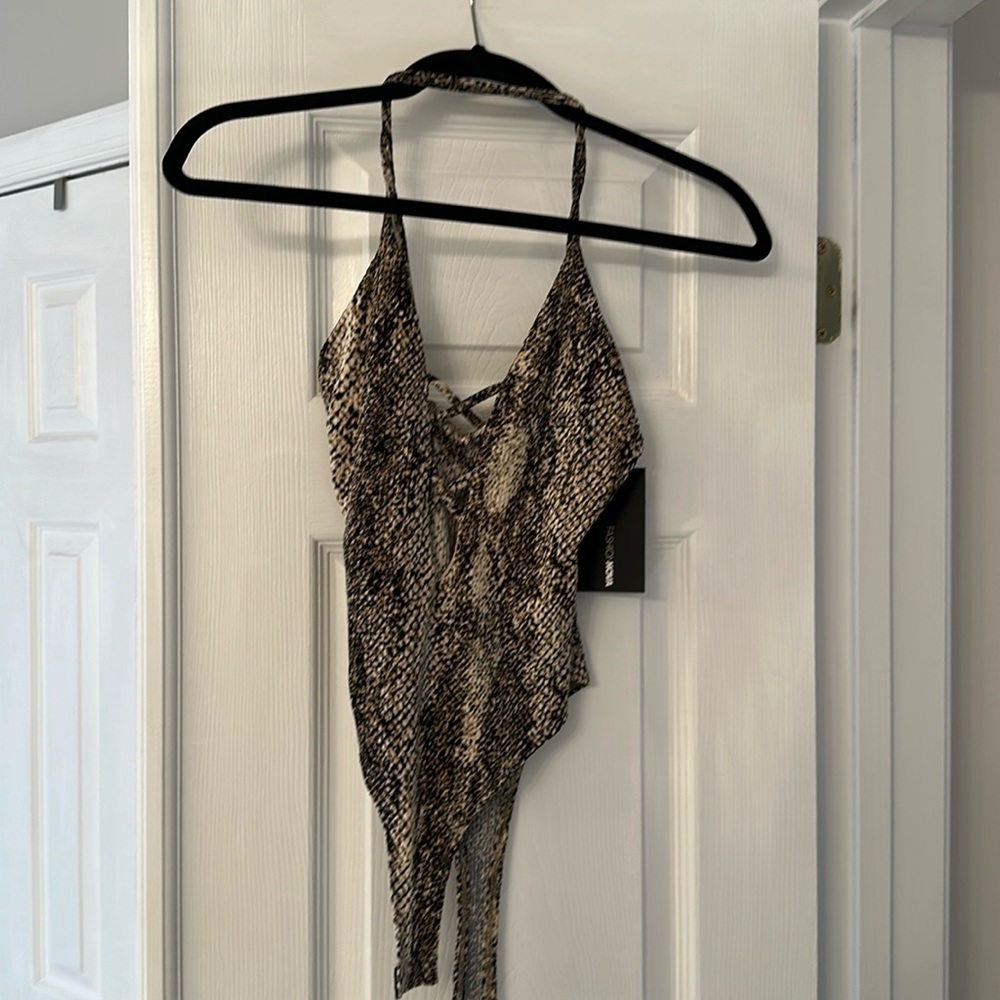 Snakeskin bodysuit